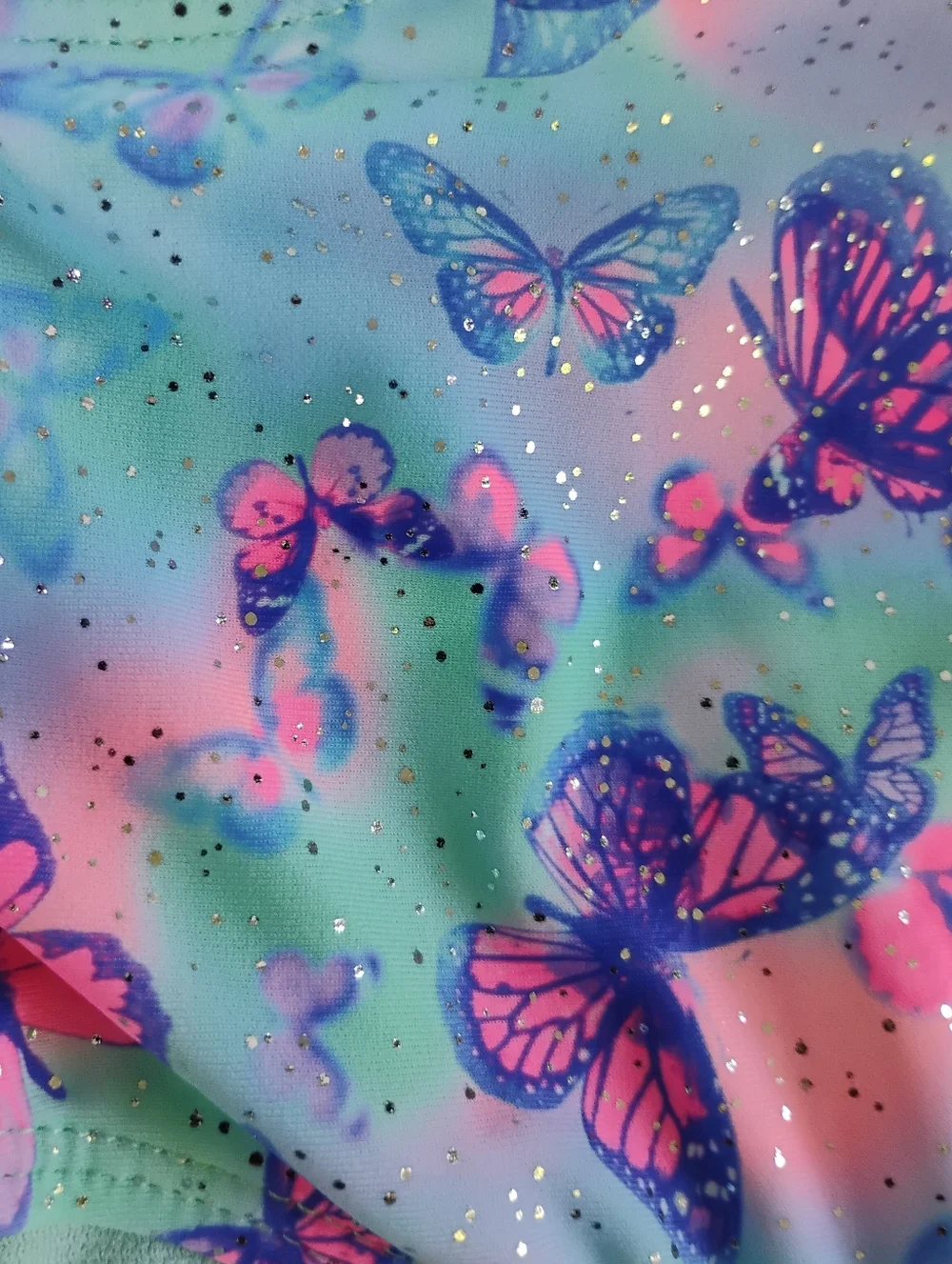 Limited Too One Piece Girls Swimsuit Butterfly 10/12 & FREE SWIM GOGGLES NWT